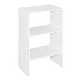 25 in. W White 3-Shelf Closet System