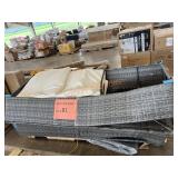 Outdoor Couch Set (damaged) & part of outdoor tent