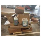 Fireplace glass, Ryobi Blower, Simple Green,