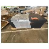 Black Metal Cabinet. Double Door,