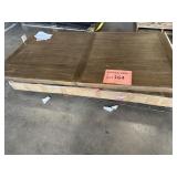 11PC Wicker Outdoor Dining Set. Wood Butcher