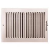 TruAire 102M 12x8 2-Way Steel Register, White