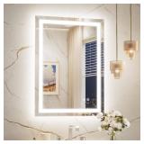 24in W x 36in H LED Framed Bathroom Mirror