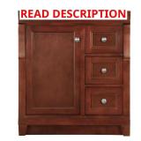 (Damaged) Naples 30"W Bath Vanity in Tobacco