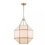 Ellis 18.5 in. 3-Light Gold Pendant Fixture