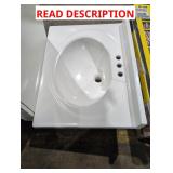 24.25" x 18.5" Sink Top For Vanity