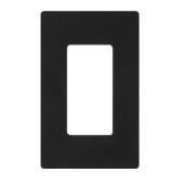 Lutron Claro Black 1-Gang Wall Plate 1pk