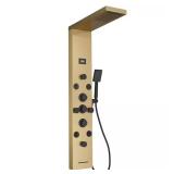 8-Jet Rainfall Shower Panel (Black Gold)