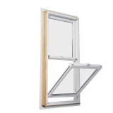 200-Series White Double-Hung Clad Wood Window