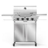 4-Burner Portable Propane Grill, SS