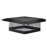 Galvanized Steel Fixed Chimney Cap, Black