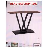 43 Inch Console Table, Industrial Entryway Table