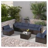 7-Piece Patio Furniture Set with Table