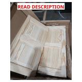2 Unfinished Cabinet Doors