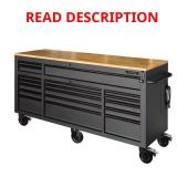 (Damaged) Top & Drawers Husky 72 in. 18-Drawer Wo