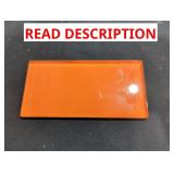 Box Lot of Orange Glass Tile 3"x6" (80 Pieces)