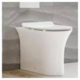 Cascade Ellongated Toilet Bowl, Glossy White