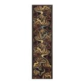 Catalina Black/Brown 2 ft. x 7 ft. Runner Rug