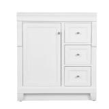 Naples 30"W Bath Vanity Cabinet White