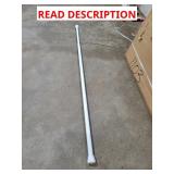 White Tension Curtain Rod