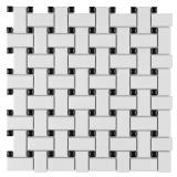 Metro Basketweave Tile Matte White