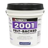16 qt. Vinyl Adhesive, Dry Time, Felt-Backed