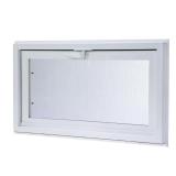 Hopper Vinyl Window with Screen