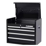26 in. W 5-Drawer Gloss Black Chest