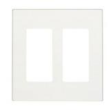 Leviton Decora White 2-Gang Wall Plate 1-Each