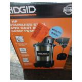 Ridgid Sump Pump