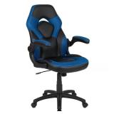 Black/Blue X10 Leather Gaming Chair