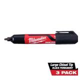 Milwaukee INKZALL Black Marker (3-Pack)