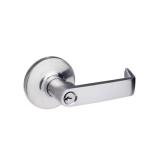 Storeroom Handle Lock Handle in Brushed Chrome