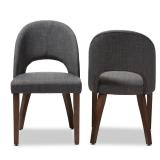 Baxton Studio Wesley Dining Chair (Set of 2)