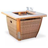 AmberCove Belson 37.99 in. W Firepit Table