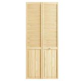 24x80 Solid Core Wood Bi-fold Closet Door