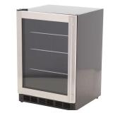 178 Can Beverage Cooler, Stainless Door