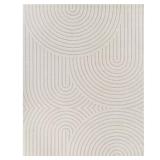 Caserio Cream Rug 7 ft 10 in x 10 ft Abstract