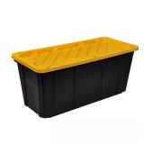 HDX 57 Gal. Tough Storage Tote, Black No Lid