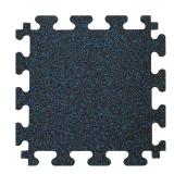 Black with Blue Flecks 18x18x0.3 Rubber Tiles
