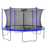 Machrus 15 ft Round Trampoline with Enclosure