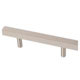 Square Bar 3 in. Satin Nickel Drawer Pull