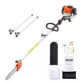 VEVOR Gas Pole Saw: 43CC, 10" Bar, Fuel Tank