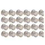 Round Satin Nickel Closet Door Knob (24-Pack)