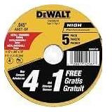 DEWALT DW8062B5 Metal Cutting Wheel 7/8" Arbor