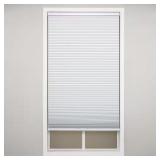 (2) White Cordless Blackout Shades - 24"W x 48"L