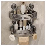 VOLPONE Corner Shower Caddy with Towel Bar
