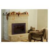 Ascot Large Black Fireplace Screen