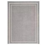 Essentials Grey/Ivory 4x6 Indoor/Outdoor Rug
