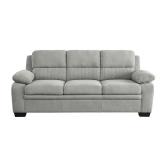 Deliah 80 in. W Textured Fabric Sofa Gray